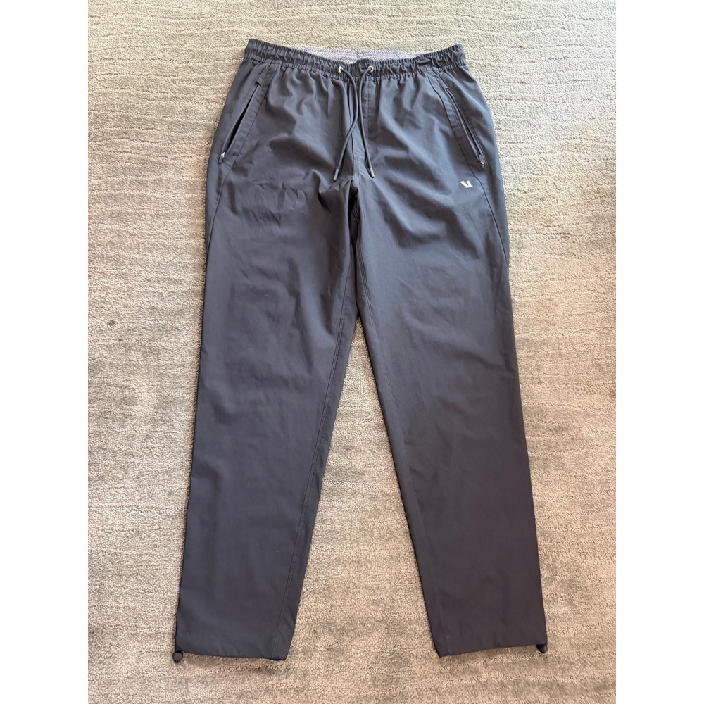 Vuori Mens Transit Jogger Charcoal Gray Stretch Performance Pants V464 Large
